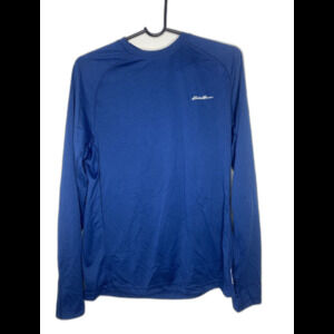 Eddie Bauer Rugged Men's Stretch Long Sleeve Outdoor Blue Shirt Size S